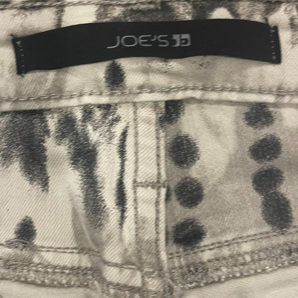 Joe's Jeans Women's Gray Feathered Tie-Dye Skinny High Rise Jeans, Size 26 - Picture 7 of 8